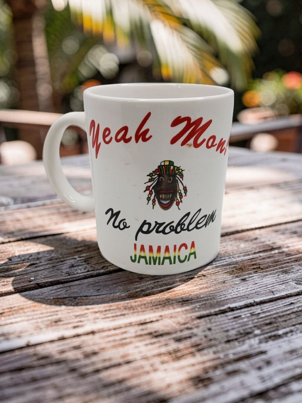 vintage porcelain yeah man no problem multicolor coffee mug
